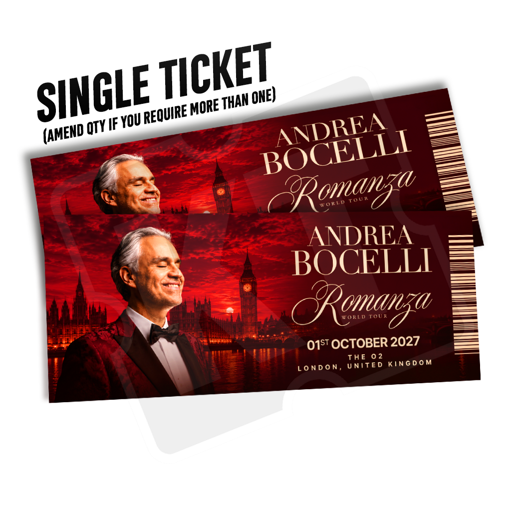 Andrea Bocelli - Romanza Tour 2027