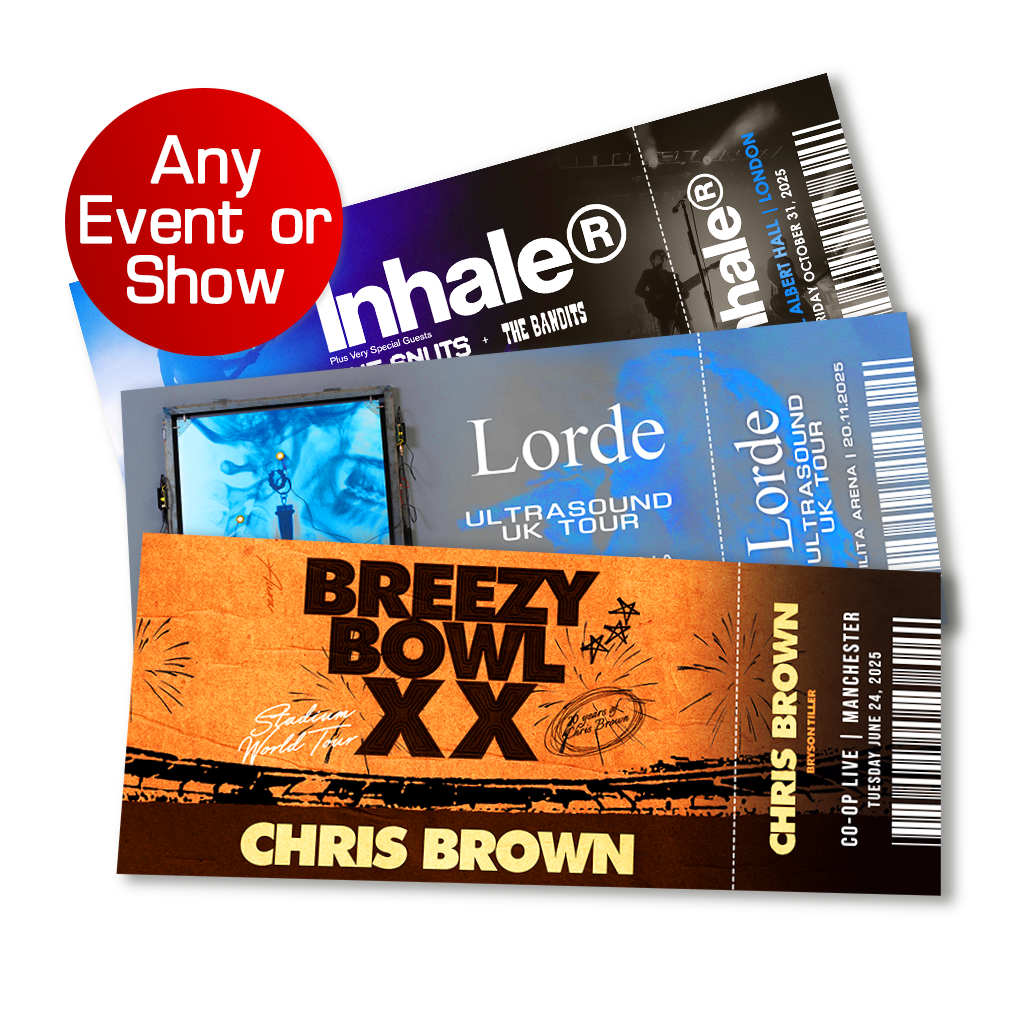 Custom Personalised Event Ticket - Souvenir / Gift Reveal (Modern Style)