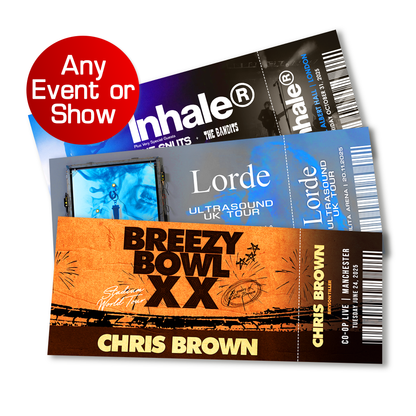 Custom Personalised Event Ticket - Souvenir / Gift Reveal (Modern Style)