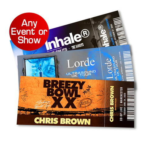 Custom Personalised Event Ticket - Souvenir / Gift Reveal (Modern Style)