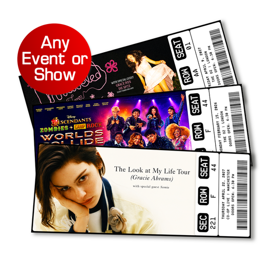 Custom Personalised Event Ticket - Souvenir / Gift Reveal (Classic Style)