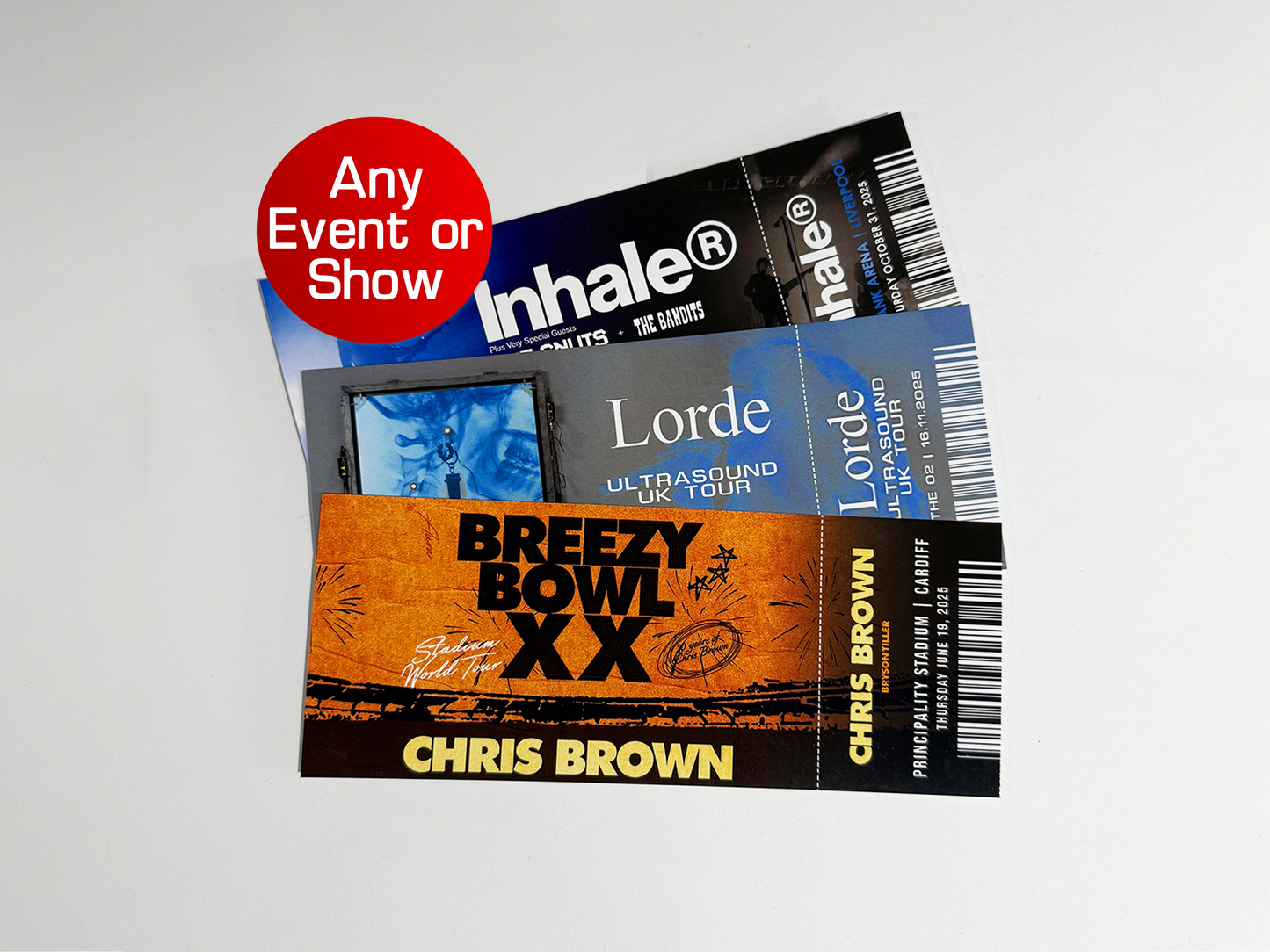 Custom Personalised Event Ticket - Souvenir / Gift Reveal (Modern Style)