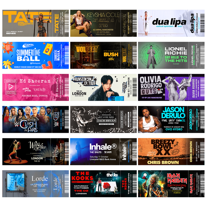 Personalised Souvenir Gift Tickets | KeepsakeTicket – Keepsake Ticket