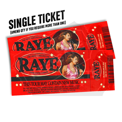 Raye - This Tour May Contain New Music